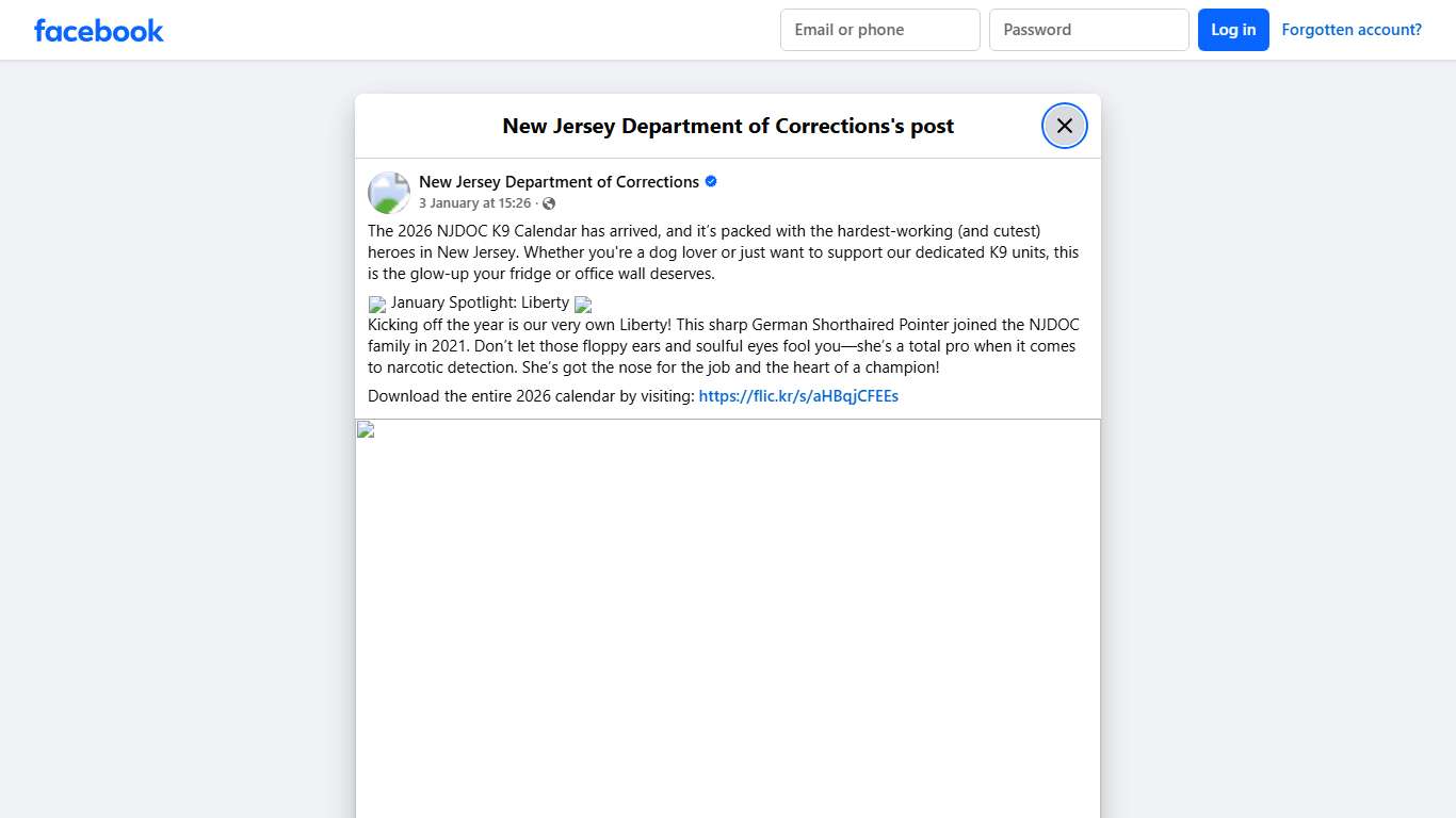 The 2026 NJDOC K9... - New Jersey Department of Corrections Facebook